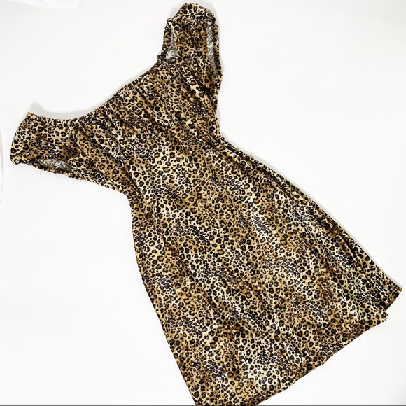 Forever21 Leopard Print Dress L - Picture 10 of 10